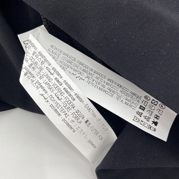 Zara Women's Black Draped Choker Midi Dress Size M - Picture 10 of 11